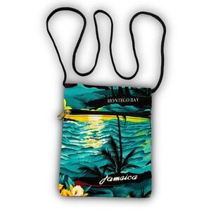 Bahamas Floral Embroidered Mini Pouch